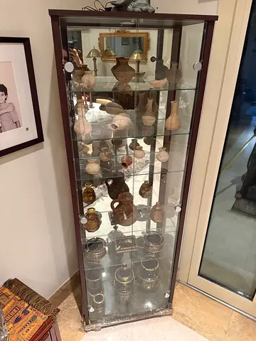 Glass Display Cabinet.