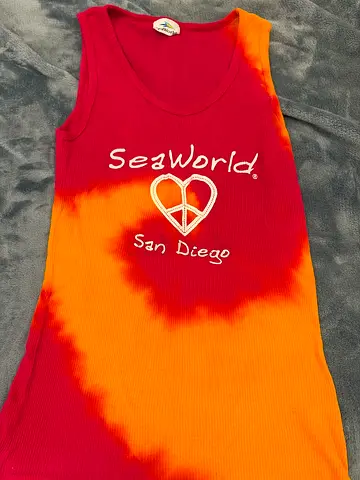 Seaworld San Diego tie-dye sleeveless tank top - size S