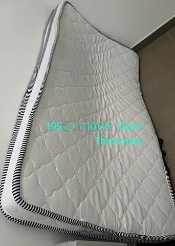 Single mattress 195 x 110 x 16 cm – good condition