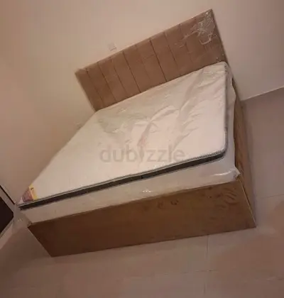 Real photo brand new king size bed with mattress strong bed storage bed king bed
