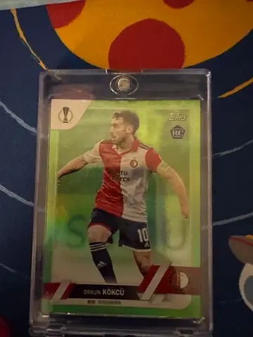 Topps European Football Trading Card (Diego Koçcu) in Protective Case
