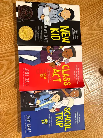 New Kid series by Jerry Craft - 3 paperback books (New Kid, Class Act, School Trip)