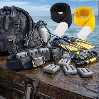 Suba dive belt and weight