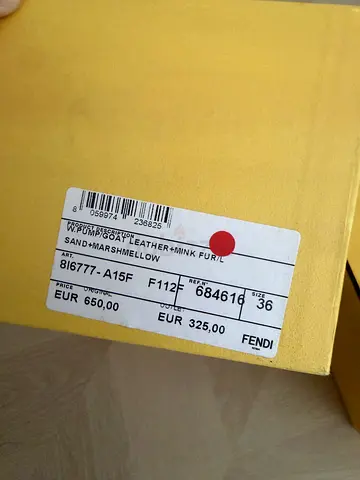 Fendi leather item in original box (label shown)
