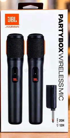 JBL PartyBox Wireless Microphone – Dual Microphone Set