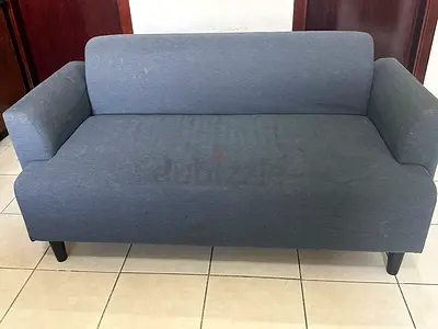 IKEA , Compact 2-Seater Grey Fabric Sofa i, rarely used , Good Condition - total 2 nos.