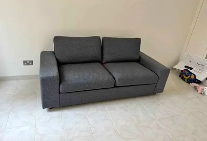 Comfortable 3-Seater Grey Fabric Sofa bed- Good Condition
