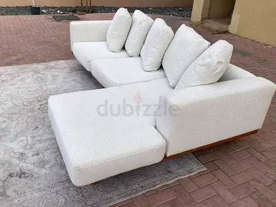 Perfect Condition West Elm Newport L Shape Sofa Beige