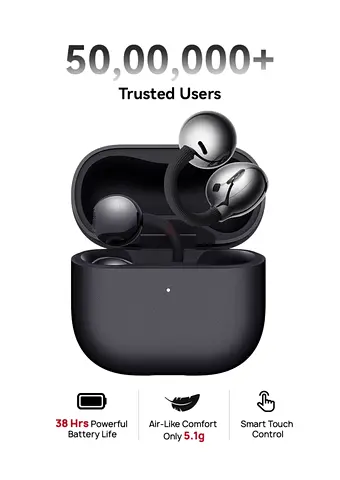 Wireless Bluetooth Earbuds with Charging Case – Black (Used)