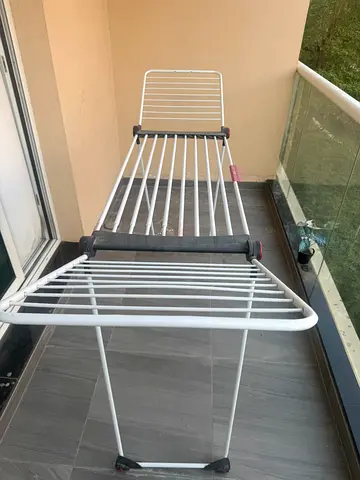 Foldable Clothes Drying Rack - Metal, Compact