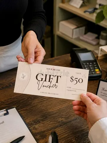 Unused $50 Gift Voucher - Physical Ticket