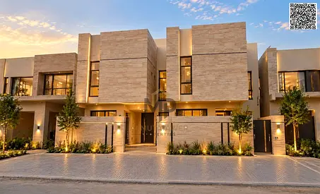 Townhouse for sale in Ajman | Al Helio 1 area | 4 bedrooms, 2 living rooms, a storage room, a maid’s room, and a rooftop | Freehold | (Includes regist