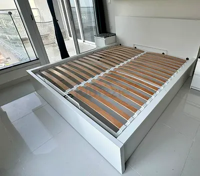 Ikea Hydraulic King size bed frame available in perfect condition
