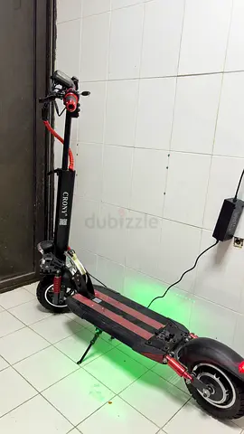 Used Electric Scooter - Dual Front Lights, Foldable Stem, Good Condition