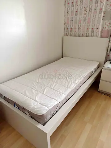 ikea single bed +  mattress