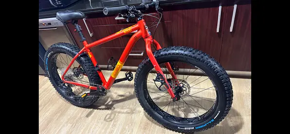 Silver back German FAT Bike as new