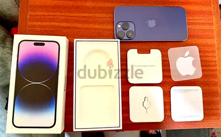 iPhone 14 Pro Max Purple - Good Condition, Box & Accessories Included