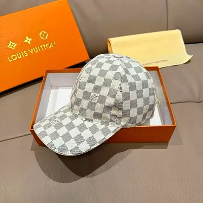LV leather cap