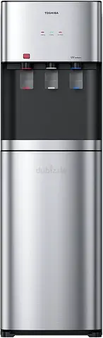 New Toshiba Water Dispenser Bottom Load Dispenser 3 Tap, Stainless Steel RWF-W2468UVBG(K)