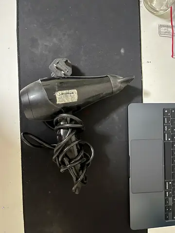 Compact Black Hair Dryer - Good Working Condition