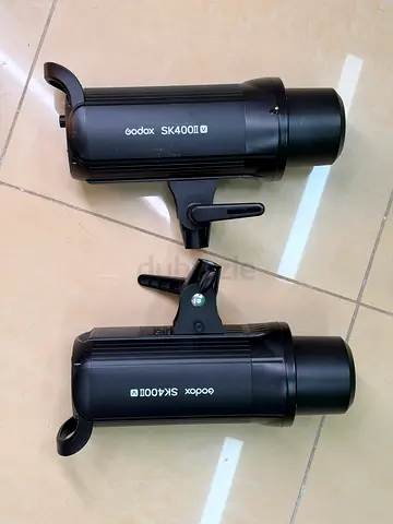 Pair of Godox SK400II 400W Studio Strobe Lights - Excellent Working Condition