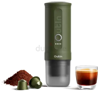 OutIn Nano Portable Espresso Machine – Forest Green | Like New Condition