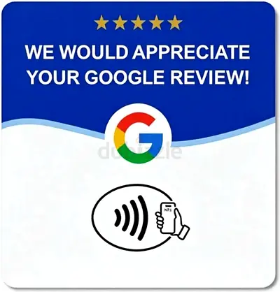 Google Review (NFC/contactless)