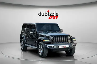 AED 1371/month | 2018 Jeep Wrangler Unlimited Sahara | GCC Specs | Ref#544906
