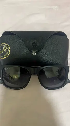 Ray-Ban polarized black Wayfarer sunglasses with case