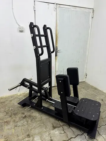 Used Hammer Strength-style Standing Calf / Leg Press Machine - Solid Frame