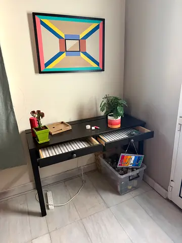 Small black console table / hallway table in good condition