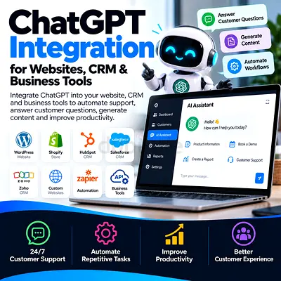ChatGPT Integration for Websites, CRM & Business Tools