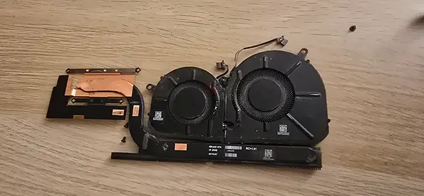 HP Envy x360 15 Dual Cooling Fans & Heatsink Pipe Assembly