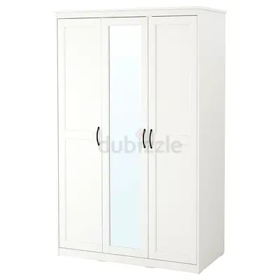 IKEA SONGESAND 3-Door Wardrobe with Mirror | Like New
