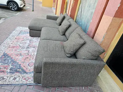 Top quality Crate&Barrel Lounge Deep feather filled L Shape Sofa