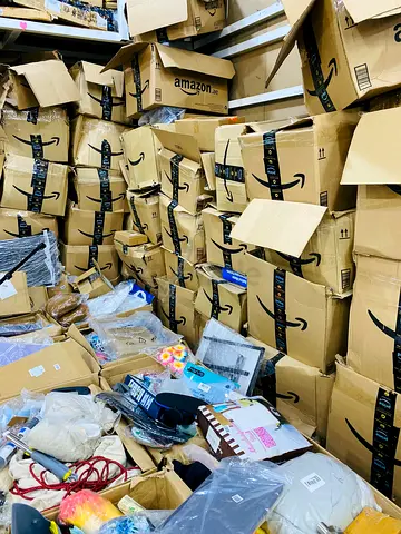 Mix Bulk Amazon cardboard boxes and mixed packing lot - used storage stock