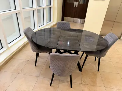 Dining table with four chairs for sale in Dubai
