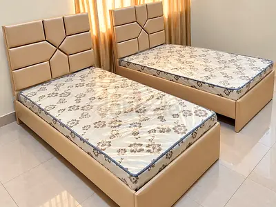 Brand new Single size bed frame Headboards for sale (Beige)