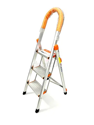 Aluminium 3-Step Ladder, Foldable, New
