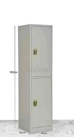 Two-door Metal Locker / Storage Cabinet - 183cm Height