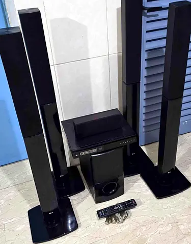 5.1 Home Theater Speaker System with Subwoofer and Remote