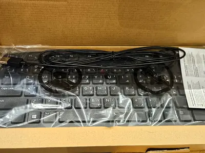 2 Wired DELL USB Keyboards - Slim Full-Size, Brand New in Box