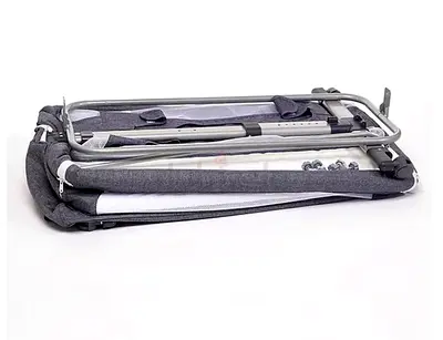 Bonfino brand Foldable Baby Bassinet / Portable Cradle - Grey, Lightly Used