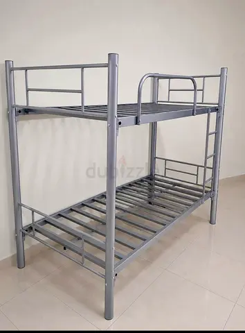 Metal Bunk Bed Frame - Silver, Good Condition