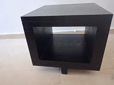 Black cube shelving unit / open storage cube