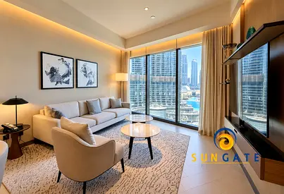 direct fountain and Burj views , furnished , vacant