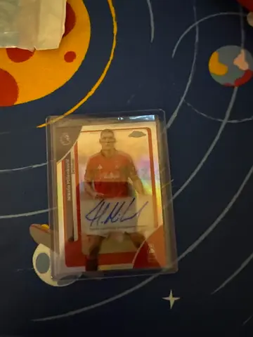 Signed Football Trading Card (encased) - Autograph