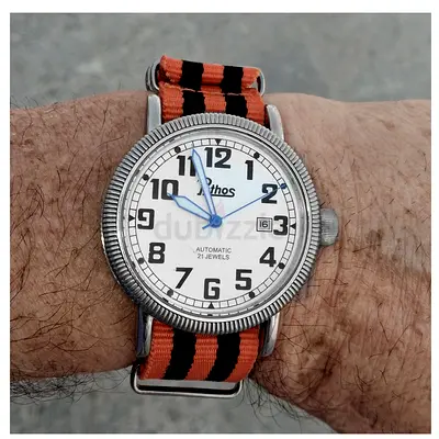 Pathos 44mm Automatic Watch – Premium Leather Zulu + NATO Straps