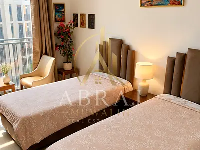 Fully Furnished Luxury Studio for Rent in Zahia Uptown | AED 42K | Built-in Wardrobe & Laundry Space | Connected to Al Zahia City Centre | Gated Community | Gym, Pool, Kids Play Area & Parking