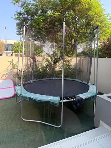 3 meter Outdoor Trampoline with Safety Net - Good Condition